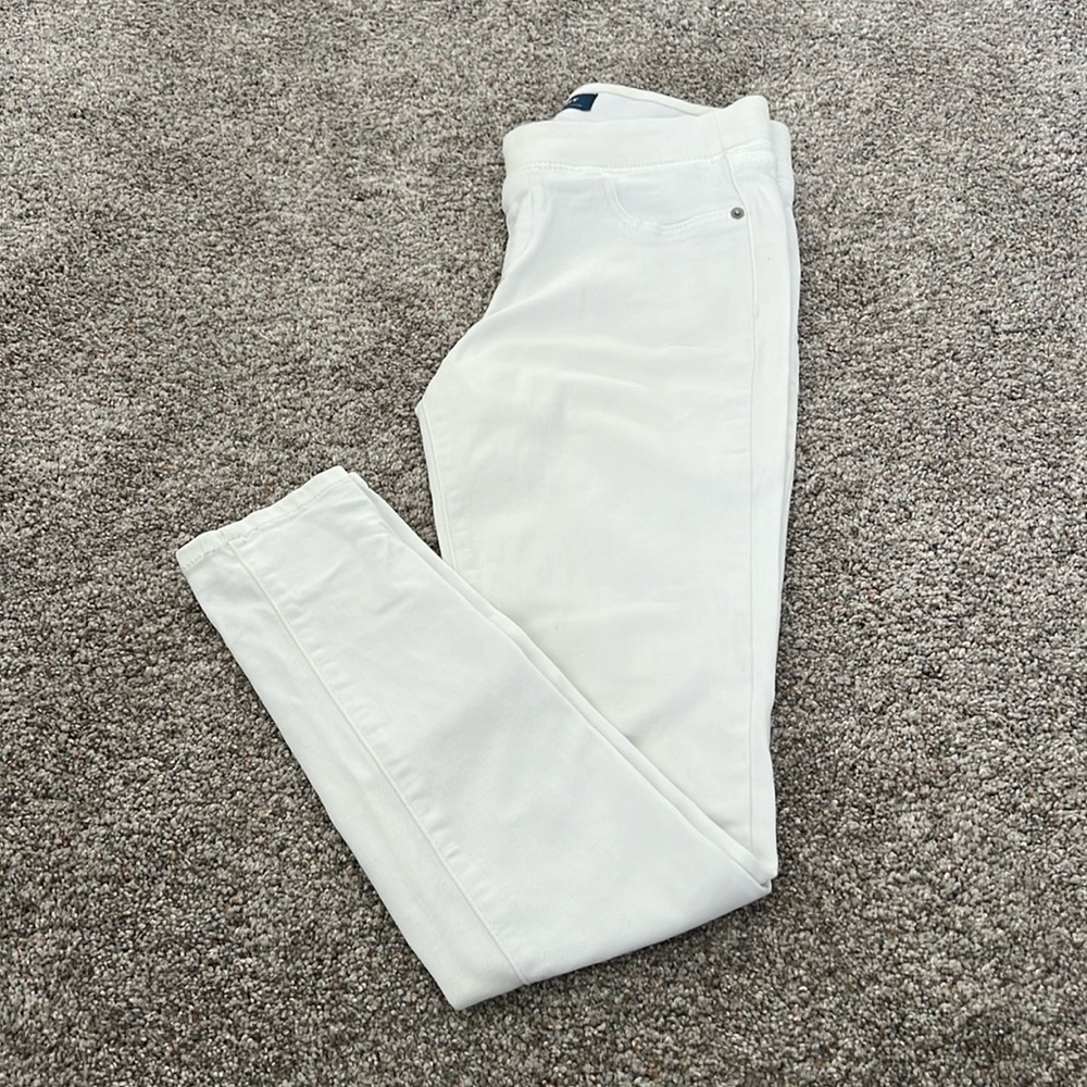 Old Navy Rockstar Mid Rise White Pants Womens 2